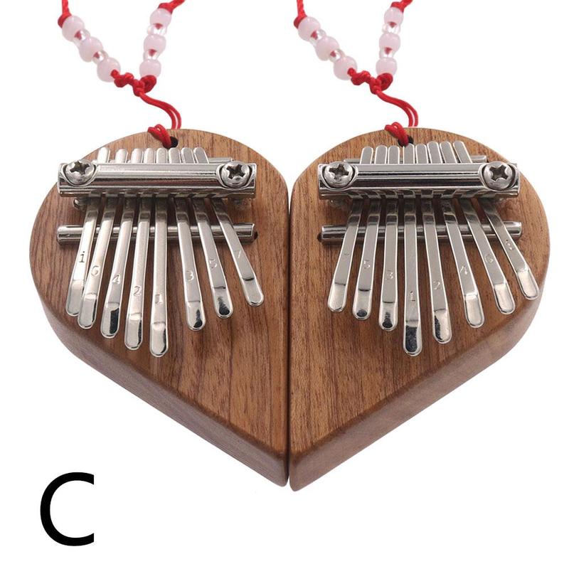 Mini Piano à doigts Kalimba 8 touches, fabrication soignée, de saint valentin: C