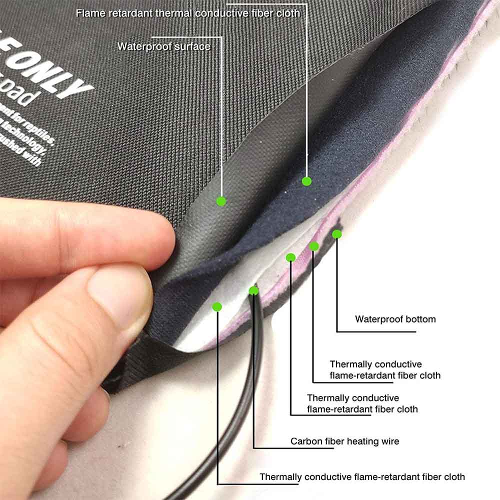 Terrarium Reptiles Heat Mat 4W/7W/9W Climbing Pet Heating Pads Reptile Electric Blanket Reptiles Supplies For Winter