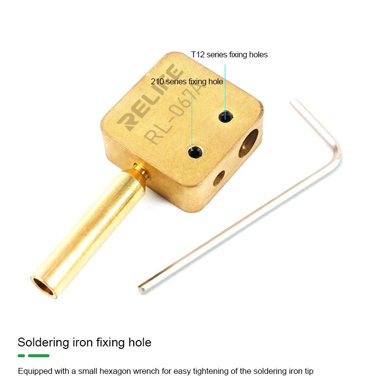 RELIFE RL-067A 3 in1 Multifunctional Small Ironing Table For 936/210/T12 universal Heating Disassembly Platform Desoldering tool