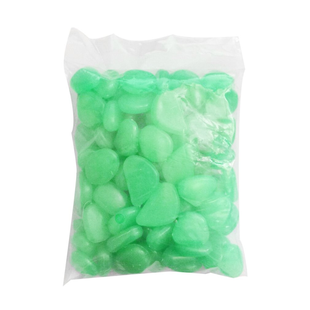 100/200/300Pcs Glow In The Dark Stenen Gloeiende Stenen Fluorescerende Heldere Pebbles Lichtgevende Stenen Voor Aquarium tuin Decoratie