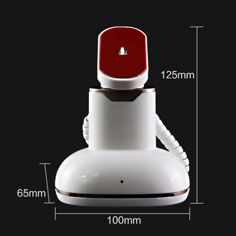 Soporte de pantalla antirrobo para tableta, soporte de alarma para teléfono móvil, recargable, para Iphone y Ipad (Enchufe europeo)