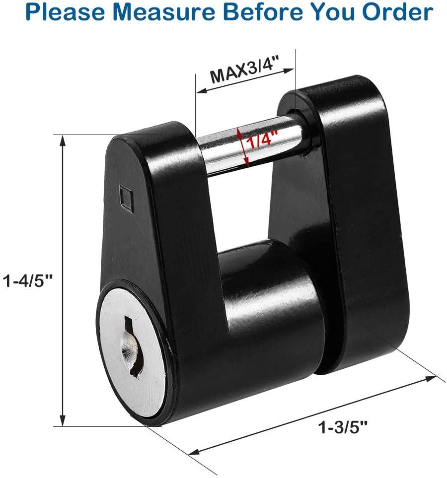 Durable Hook Lock Tongue Locks trailer Lock Anti-theft trailer Coupler Repalcement traction device parts for Tow Boat Rv Truck