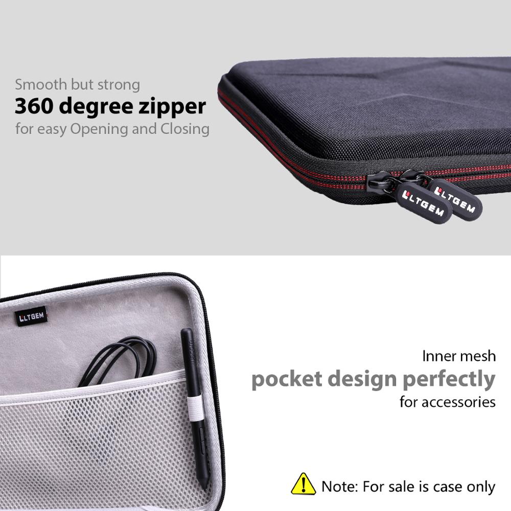 LTGEM Shockproof EVA Hard Case for One by Wacom Graphic Drawing Tablet,Medi-um(CTL672K1A)