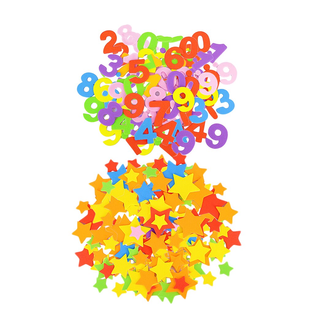 4 Bags Kids Craft Stickers Children Scrapbook Foam Sticker Girls Boy Diary Decor