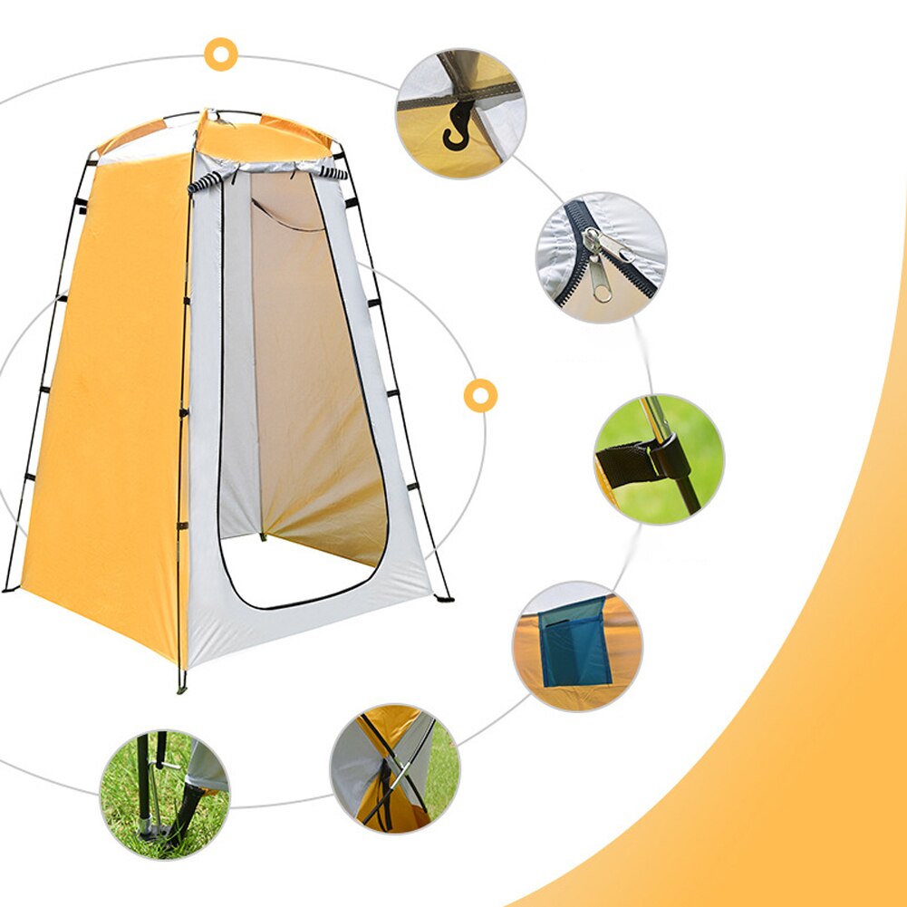 Outdoor-campingzelt, tragbare dusch- und badezelte, umkleidekabine, regensicherer unterstand, strand- und berg-toilette