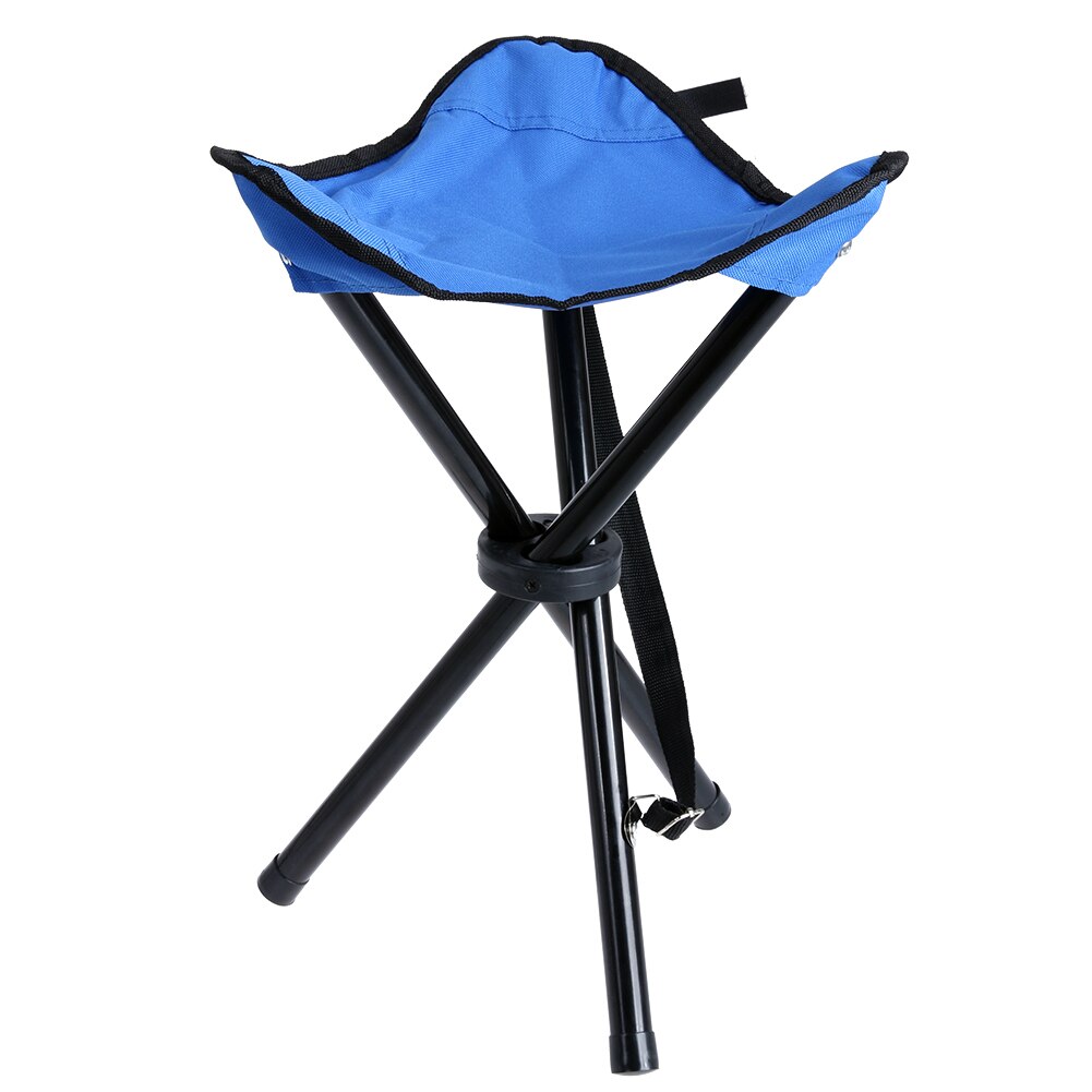 Silla plegable con trípode para pesca, taburete plegable para acampar al aire libre, portátil, Mate, ultraligero, 3 colores, 1 unidad