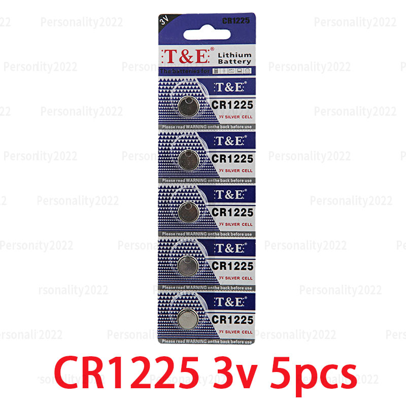 5-50PCS CR1225 3V Lithium Button Battery DL1225 ER1225GP BR1225 Coin Cell for Watch Thermometers Toy Car Key Timer Batteries: Yellow