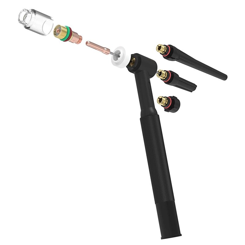 68 PCS TIG Welding Torch Stubby Gas Lens Glass Cup Kit Suitable For WP-17/18/26 Torch Accessories