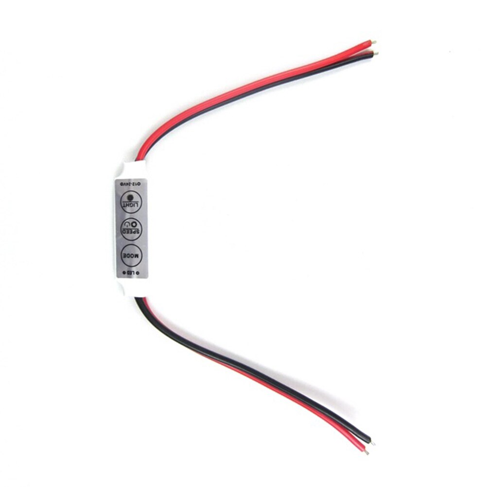 5 Stuks In-Lijn Mini Led Strip Licht Dimmer Controller Aan/Uit Schakelaar Caravan Cam Strip Led Verlichting controller