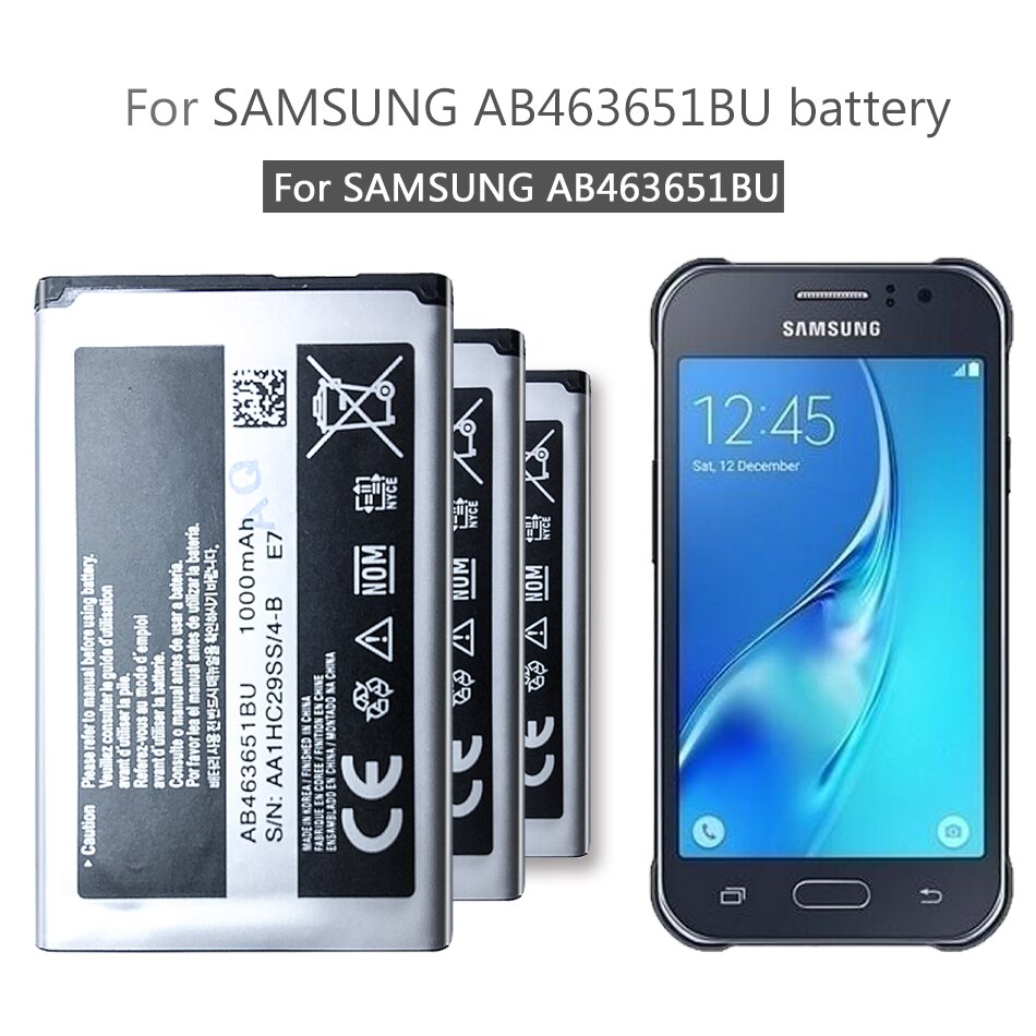 AB463651BC AB463651BE AB463651BU Battery For Samsung W559 S5620I S5630C C3200 F339 S5296 C3322 GT-C3530 S5610 with Track Code