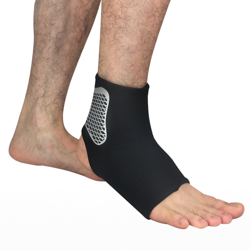 2 sztuk oddychające sportowe kostki ochraniacz kostki pielęgnacja rękawem robić ćwiczeń bieganie zdatność koszykówka (czarny rozmiar)