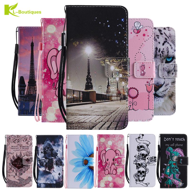 Lederen Case op voor Pouzdro Samsung Galaxy A40 Cover voor Samsung Galaxy A40 EEN 40 A405F A405 Coque Cartoon Portemonnee flip Telefoon Case