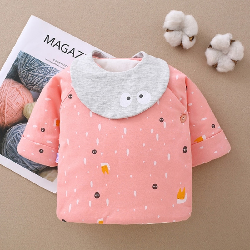 Autumn Spring Baby Boy Girl Tops Long Sleeve Comfortable Leisure Cartoon Print Sleepwear Kids Casual Blouse For Baby