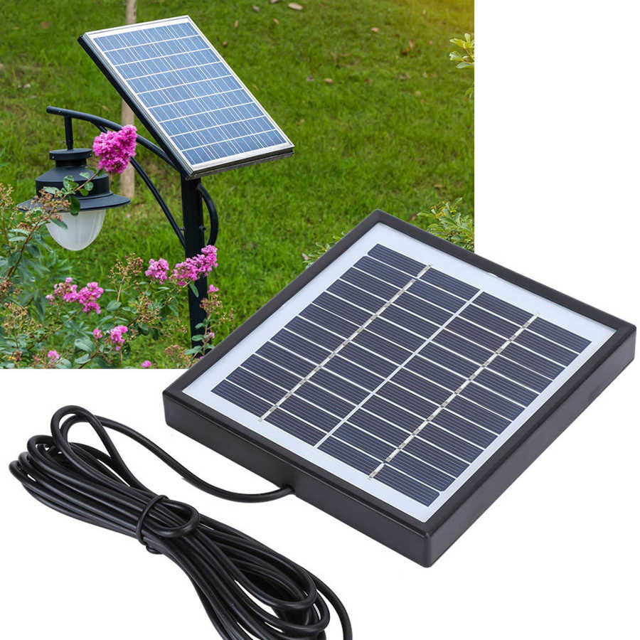 2W 12V Multifunctional Solar Panel Polysilicon Charging Board with Border for Outdoor Camping Solar Board Light Access