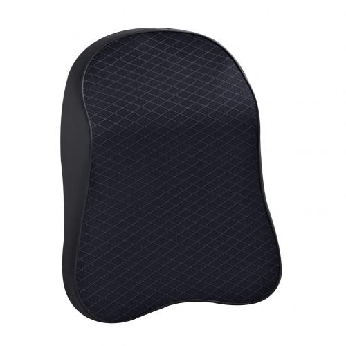 Space Memory Foam Travel Headrest Cushion Pad Car Head Pillow Lumbar Support: Black Headrest