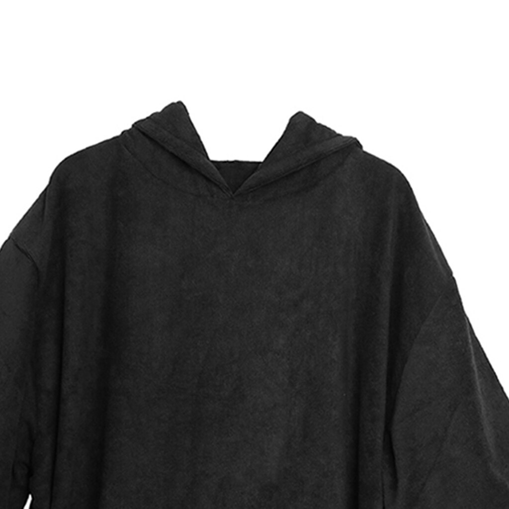 Beach Surfing Poncho Wetsuit Changing Towel Robe w/ Zipper Pockets for Men Women Surfing Swimming Sailing