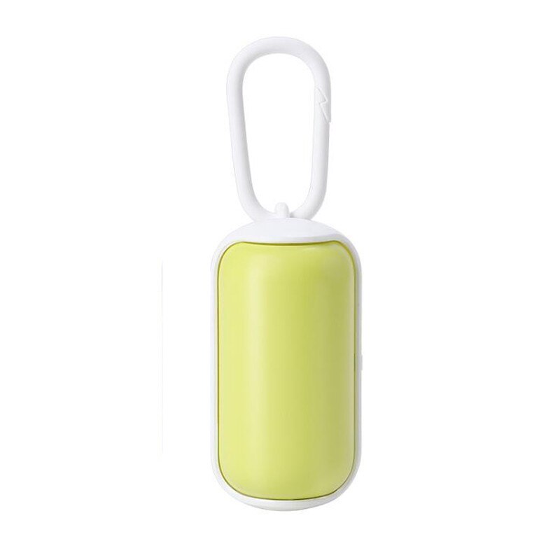 Portable Toilet Waste Box With Handle Trash Box Pet Toilet Bag Dispenser Pet Toilet Cleaning Supplies: white-green