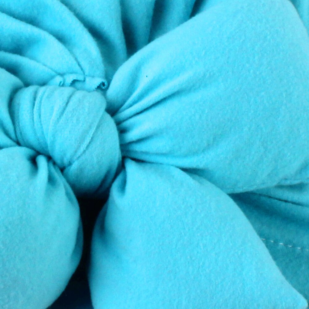 Babytillbehör söta nyfödda flickor barn turban mjuk siden rosett mössa linda huvudbonad pannband