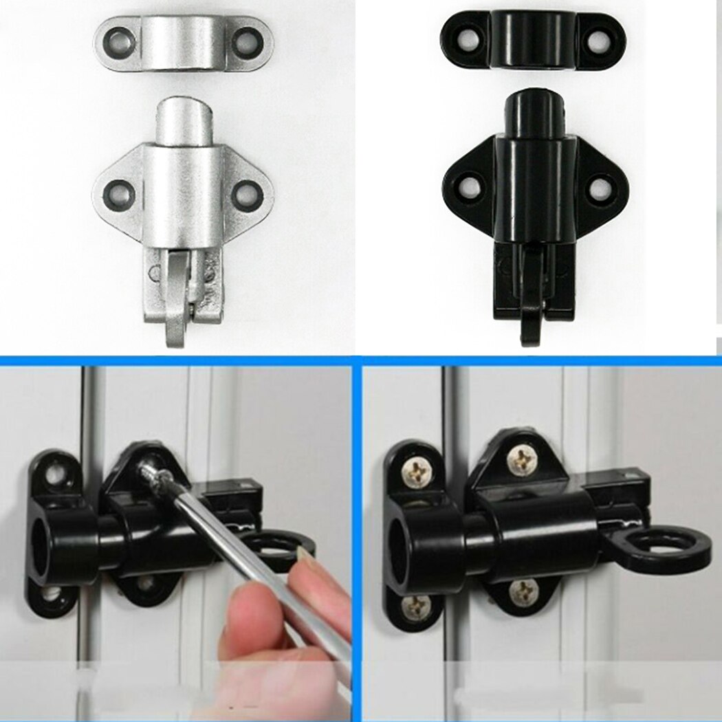 1Pc Door Latch Aluminium Alloy Sprung Attic Loft Ceiling Hatch Lock Catch PUll Ring Spring Bounce Door Bolt Aluminum