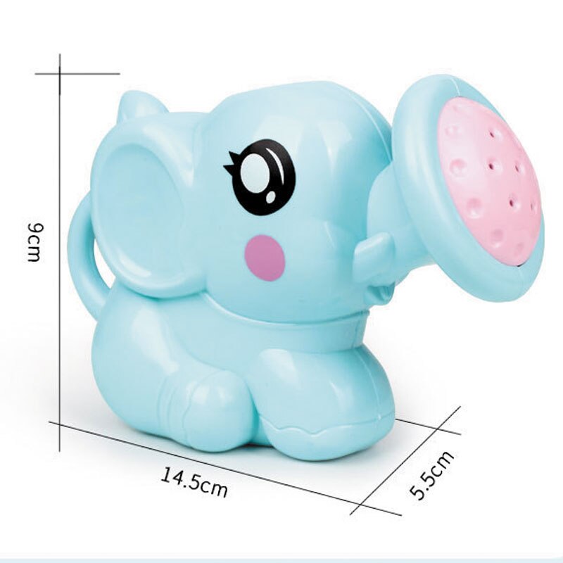 Baby Cartoon Olifant Douche Cup Pasgeboren Kind Douche Shampoo Cup Baby Douche Water Lepel Bad Cup 2 Kleur