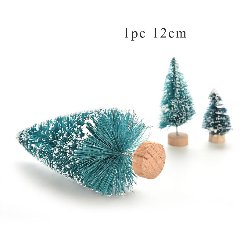 1/3/5/10pcs DIY Christmas Tree Small Pine Tree Mini Trees Placed In The Desktop Home Decor Christmas Dollhouse Decor Kids: 1pc 12cm