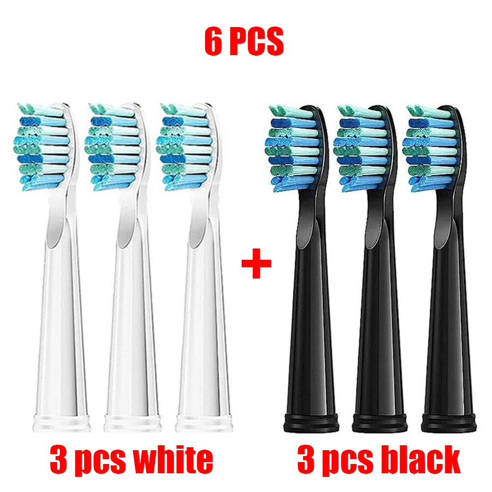 3-30 Electric Toothbrush Replacement Heads Compatible With Fairywill Electric With FW-507/508/551/515/917/959/D1/D3/D7/D8: Yellow