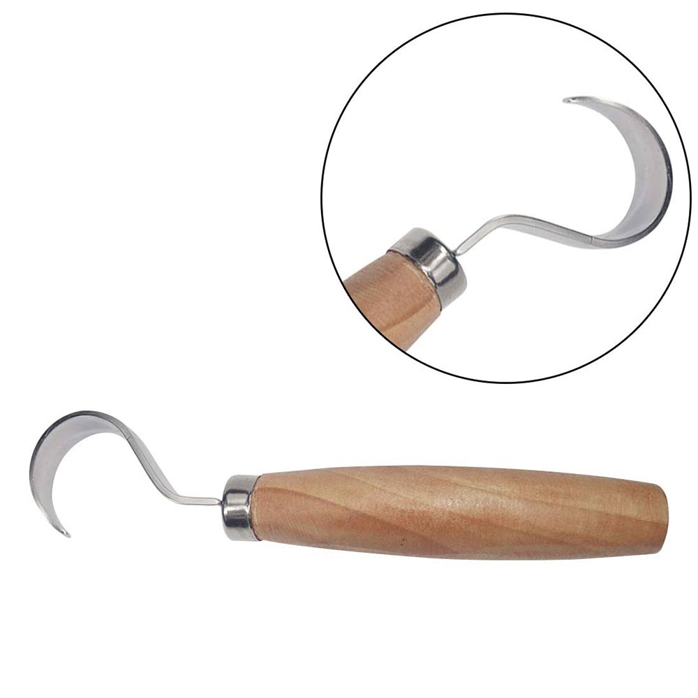 1 Stks/set Rvs Houtsnijwerk Cutter Houtwerk Sculpturale Diy Houten Handvat Lepel Haak Carving Mes Houtsnede Art Craft Tool