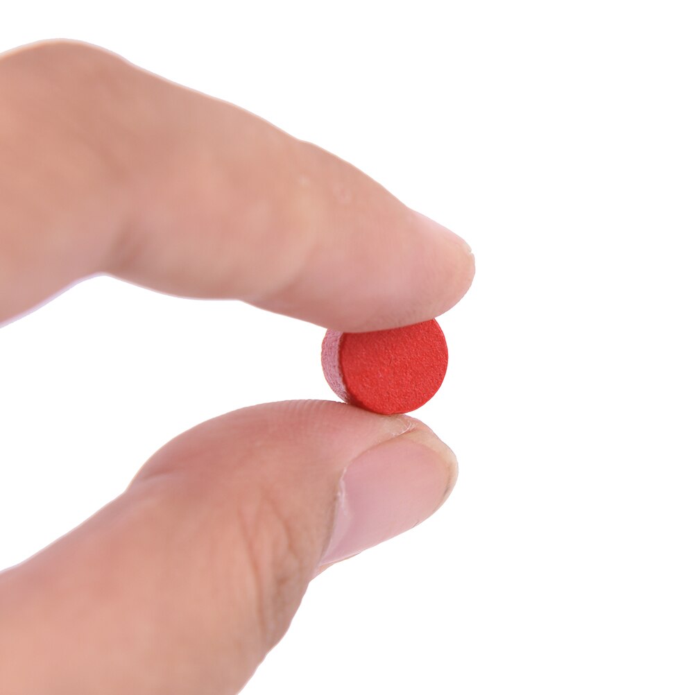 100 st diameter 10*5mm 8 färger bonde träspel bitar färgglada bonde / schack för brädspel / pedagogiska spel tillbehör