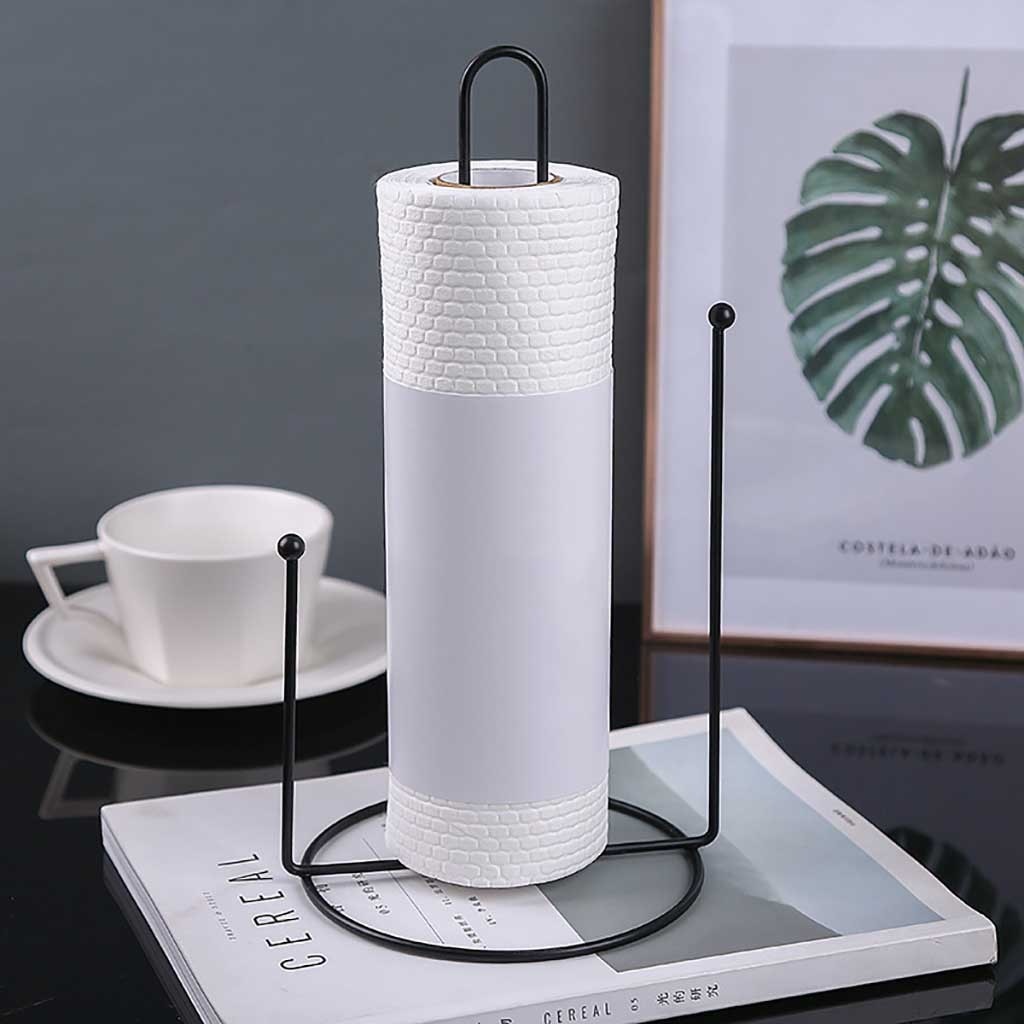 kitchen vertical tissue rack Toilet Paper Holder Vertical tissue holder Bathroom Suction Hanger Fabric Paper Towel Holders #25