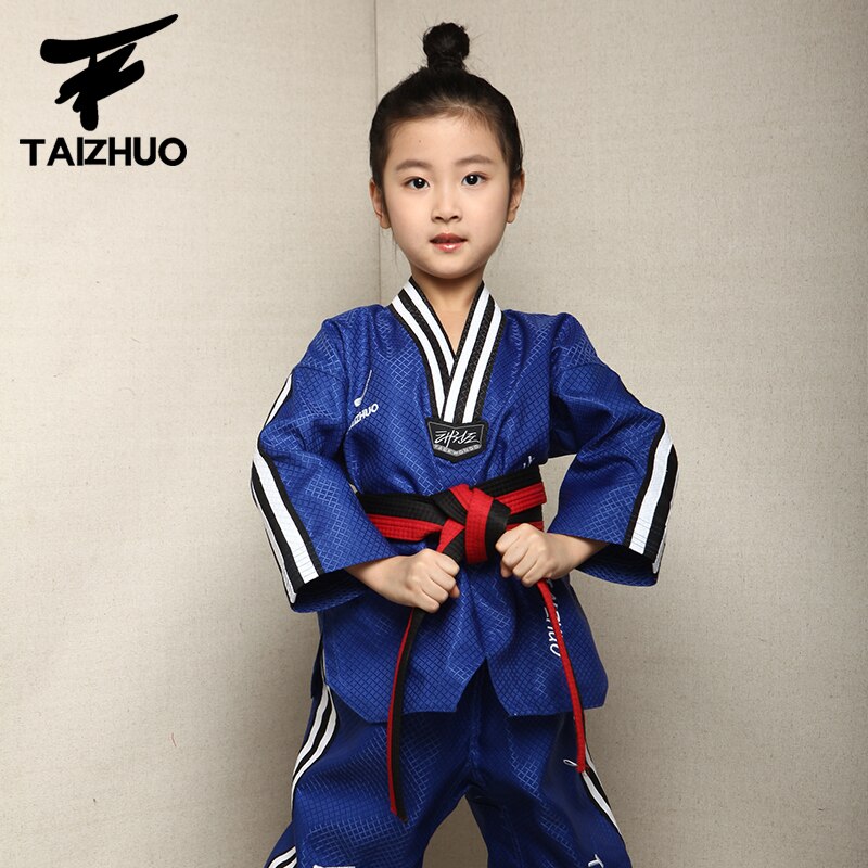 Ropa de Taekwondo multicolor para niños y niñas, dobok TKD, simple, 3 colores, novedad