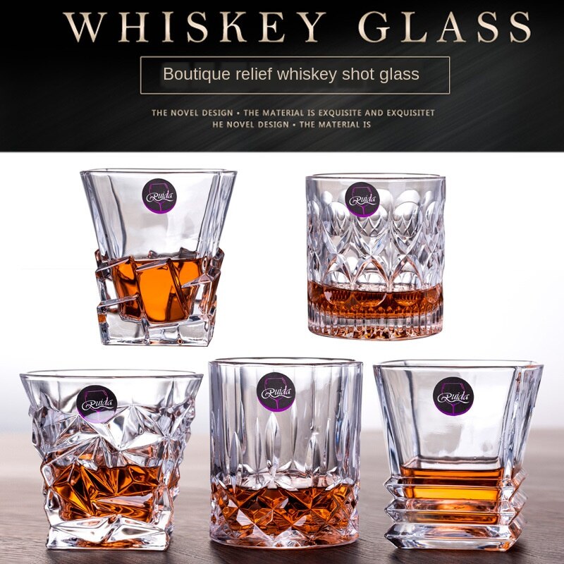 Vierkante kristallen whiskyglazen voor thuis, bar, bier, water en feest, hotel, bruiloft, glazen en drinkgerei