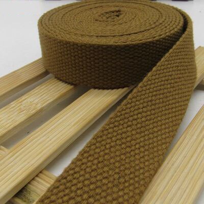 5Meters 32mm Canvas Ribbon Belt Bag Cotton Webbing Canvas Webbing Knapsack Strapping Sewing Bag Belt Accessories: Khaki