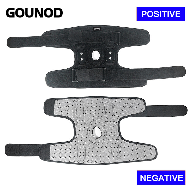 Rodillera con bisagras ajustables GOUNOD, soporte para articulación de rodilla, envoltura de menisco, alivia la fatiga de la rodilla, 1 ud./2 unidades
