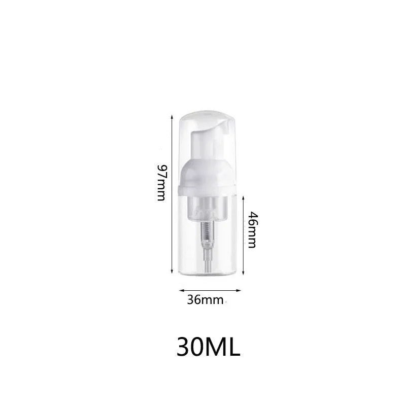 12 Stuks 30/60Ml Draagbare Schuimfles Lege Pomp Heldere Fles Lotion Shampoo Dispenser Hervulbare Flessen Pomp Foam Fles