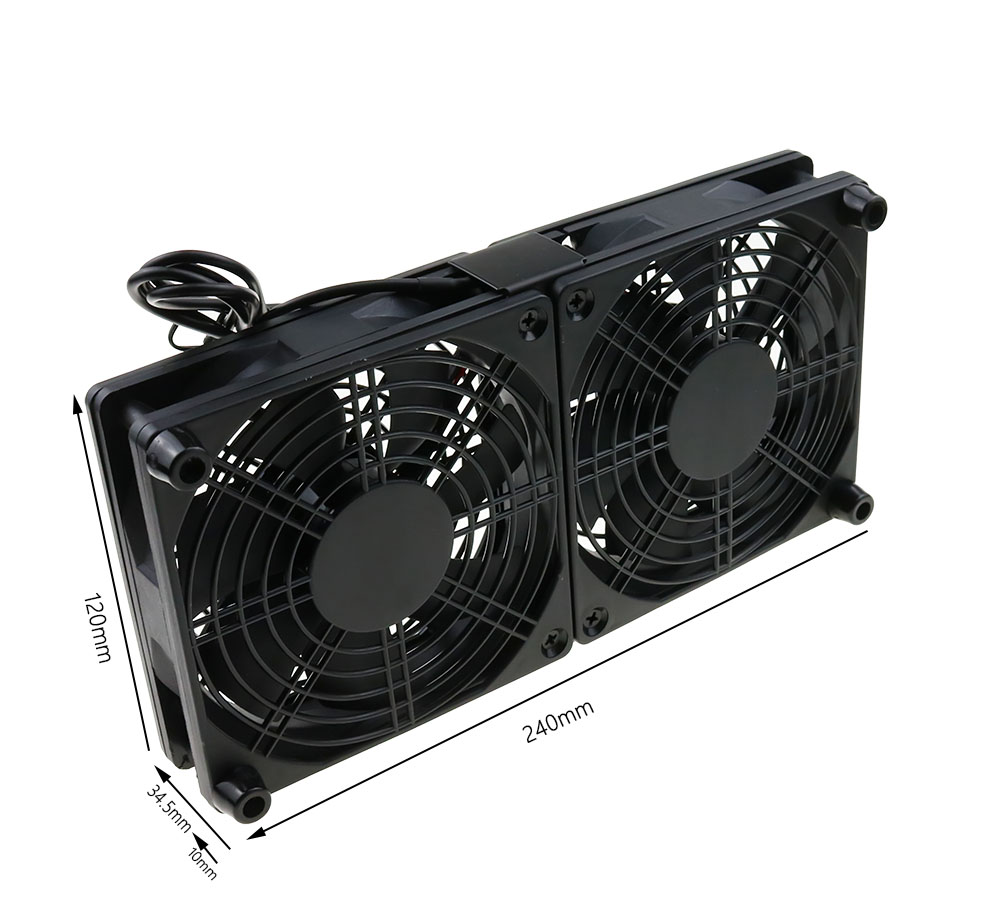 Router Koelventilator Diy Pc Cooler Tv Box Draadloze Stille Stille Dc 5V Usb Power 120 Mm 240 Mm fan 12 Cm W/Schroeven Beschermende Netto
