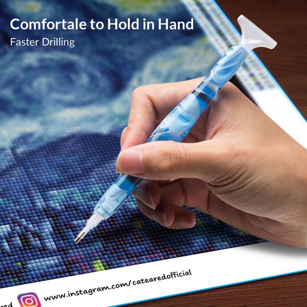 5D Diamond Point Drill Pen Double Head Tool DIY Art Crafts Set Cross Stitch Mud Sticking Quick Correction Embroidery Sewing