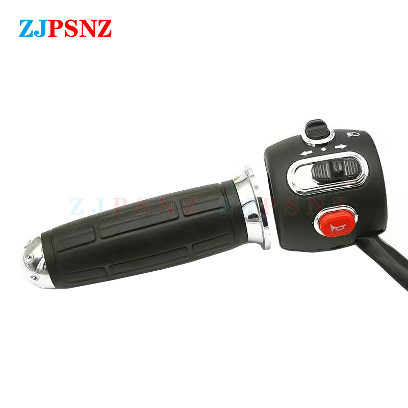 Throttle Handle Speed Shift Regulator Control Grip Horn High Beams Low Beams Turn Signal Brake Switch Electric Vehicle Scooter