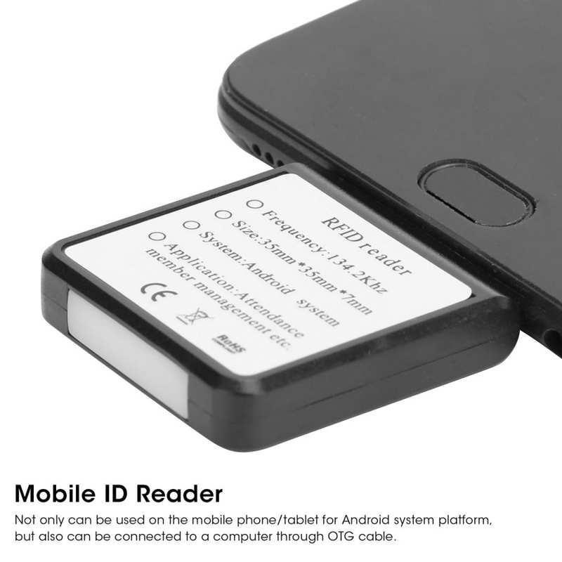 W86 Micro Usb Mobiele Telefoon Kaartlezer Draagbare Voor Rfid Mobiele Id Reader Voor Android