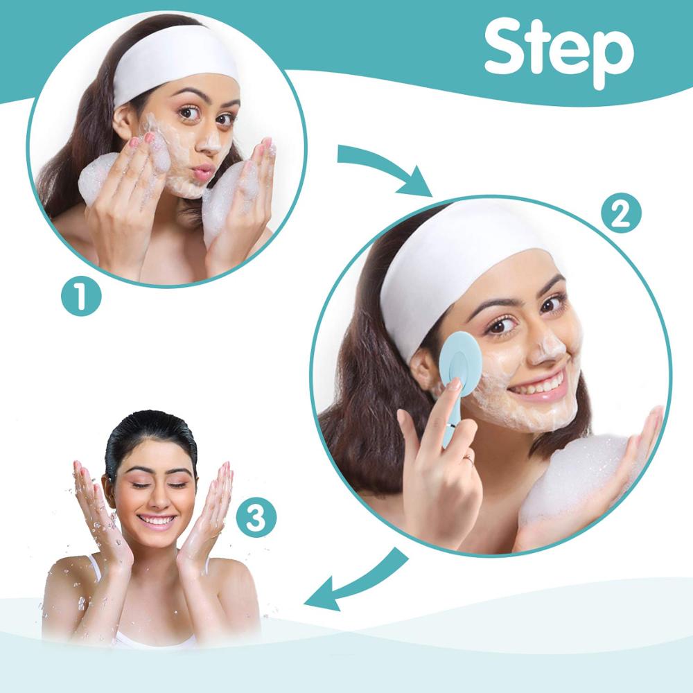 Limpiador Facial eléctrico cepillo de limpieza de silicona Dispositivo de lavado Facial limpiador de poros de la piel removedor de acné recargable