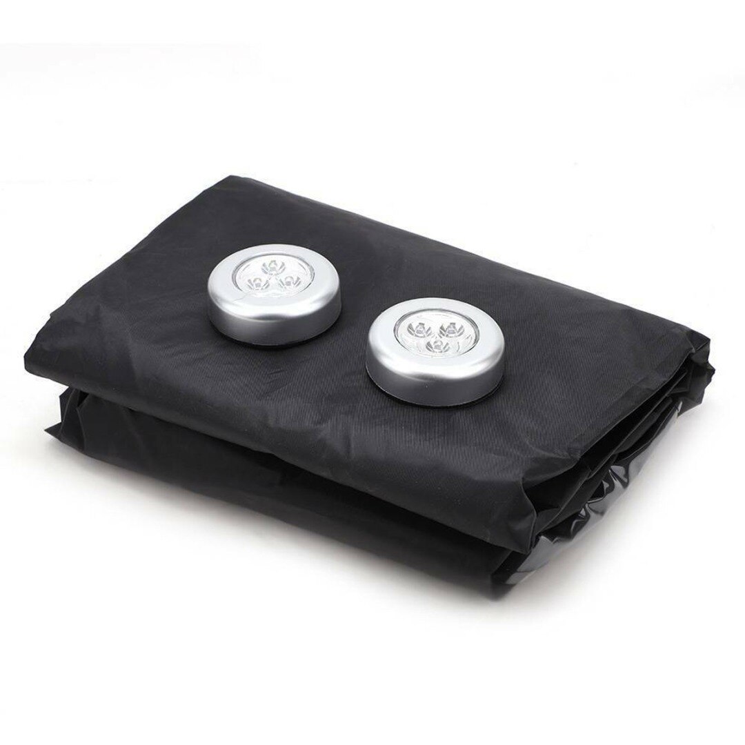 Mayitr 1Set Auto Caravan Front Towing Cover Protector Verstelbare Met 2 Led Licht Schild Stofdicht 220x175cm