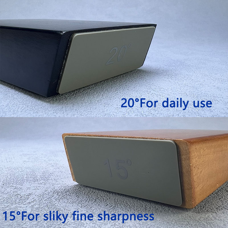 Diamant Slijpsteen Magnetische Rolling Messenslijper Houten Keuken Slijpsysteem 15-20 Graden Hoek Roller Accessoire