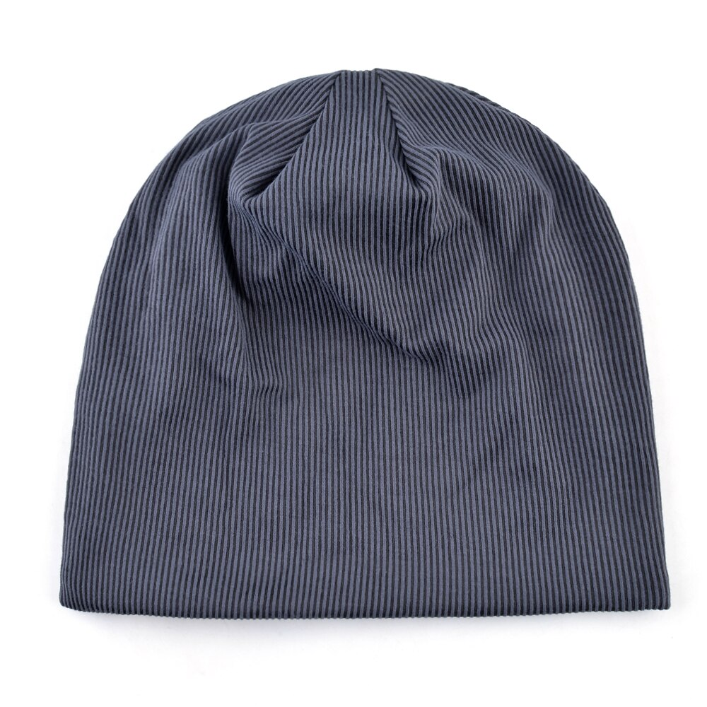Mössor mössa herr lös ledig skullies mössa utomhus enfärgad stickad randig hatt hattar herr höst vår gorras