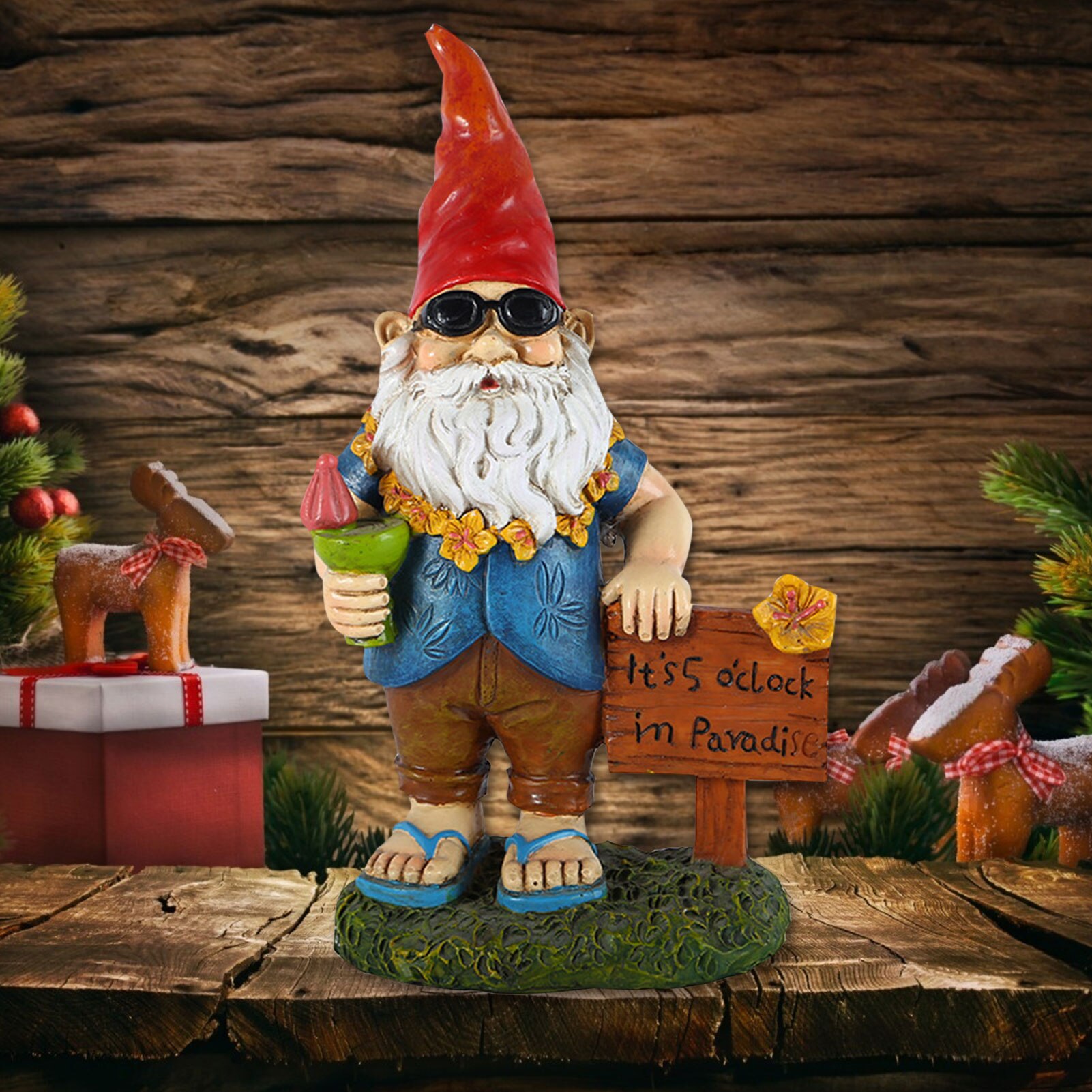 Hartsi tuhma joulu puutarha gnome koti koriste söpö hartsi pukeutua puutarha patsas vuosi