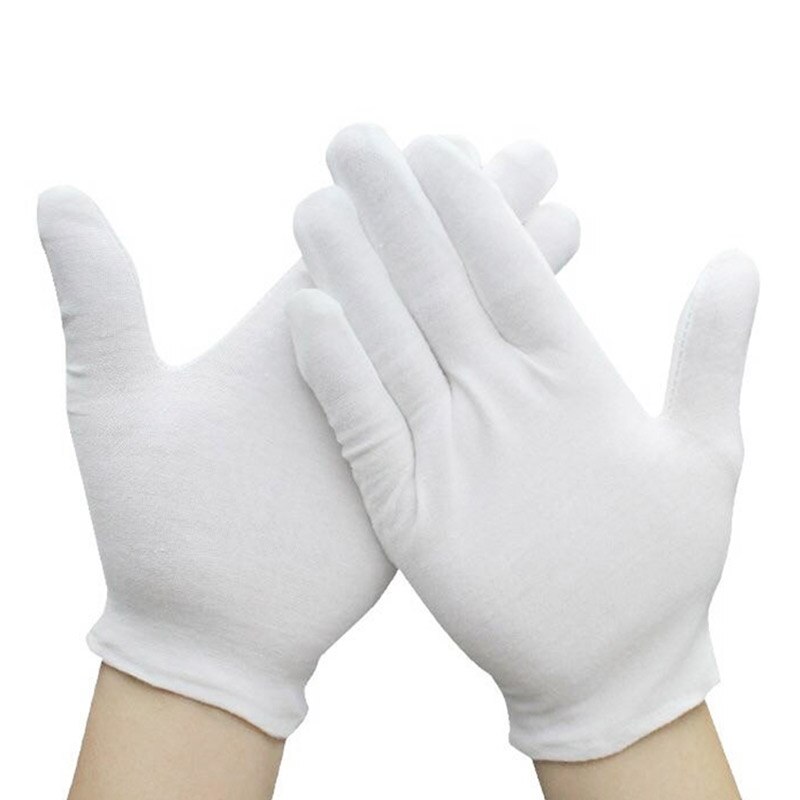 20 Paren/partij Kinderen Witte Handschoenen Dunne Katoenen Kids Handschoen Voor School Groep Dans Gymnastiek Tonen Prestaties