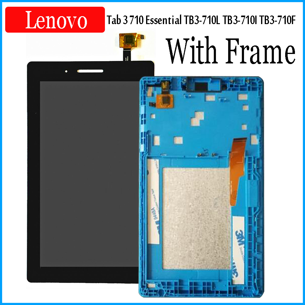 7 ÉCRAN LCD Avec Numériseur À Écran Tactile Pour Lenovo Tab 3 710 Essentielle tab3 710 TB3-710L TB3-710I TB3-710F TAB3-710F: Lcd With Frame