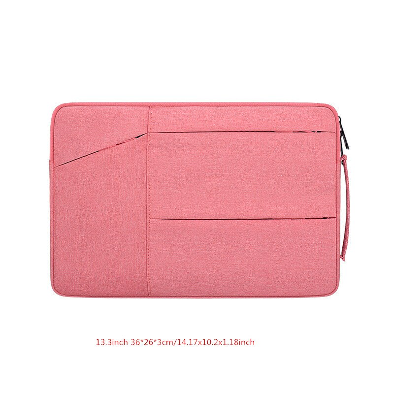 Przenośny neseser Laptop Liner torby męskie damskie Tote odporny na wstrząsy wodoodporny pokrowiec na dokumenty biurowe: Pink S
