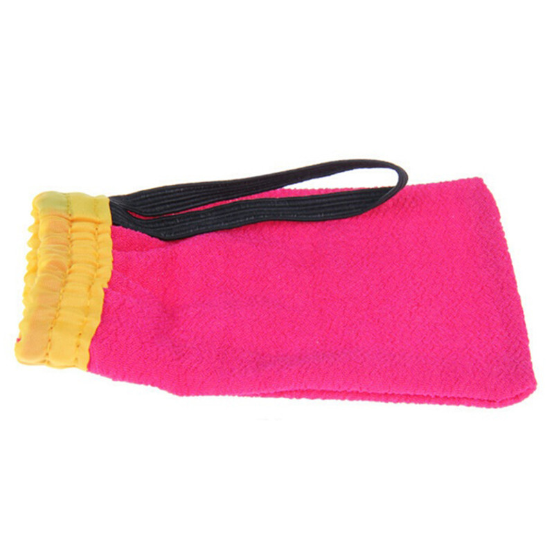 1Pcs Koreaanse Magic Peeling Handschoen Hammam Scrub Mitt Exfoliating Tan Verwijdering Mitt Bad Accessoires Willekeurige Kleur