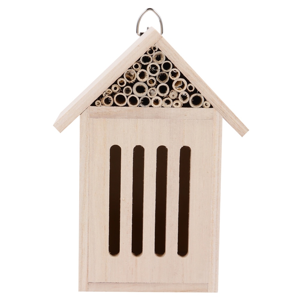 Bee Hive Wooden House Hanging Insect Hotels for Ladybugs Bee Butterflies Beetle