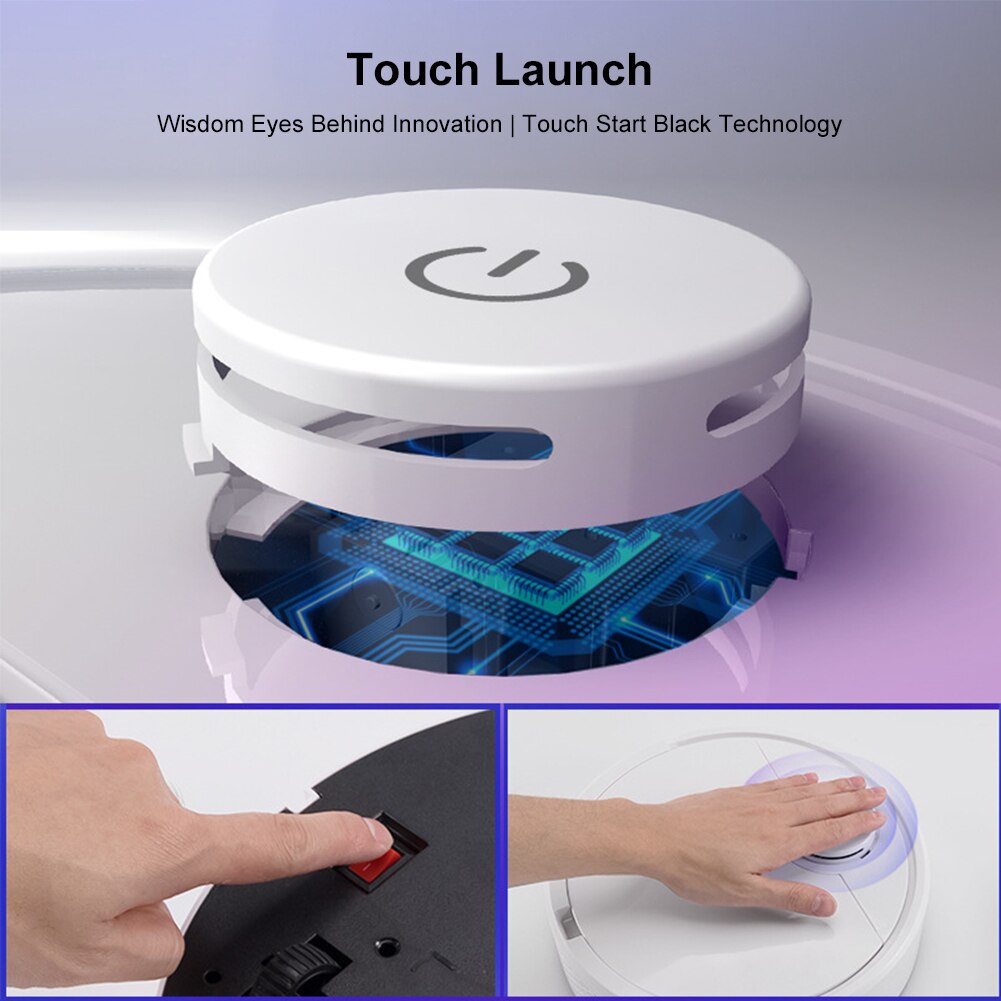 Smart Touch Robot Stofzuiger Usb Auto Cleaning Robot Droog Nat Veegmachine Robots 3000Pa Sterke Zuigkracht