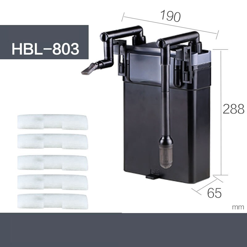 SUNSUN HBL-801/802/803 Tank Filter Wall-mounted Fish Tank Filter Barrel Aquarium External Grass Tank Filter Small Barrel Filter: HBL-803